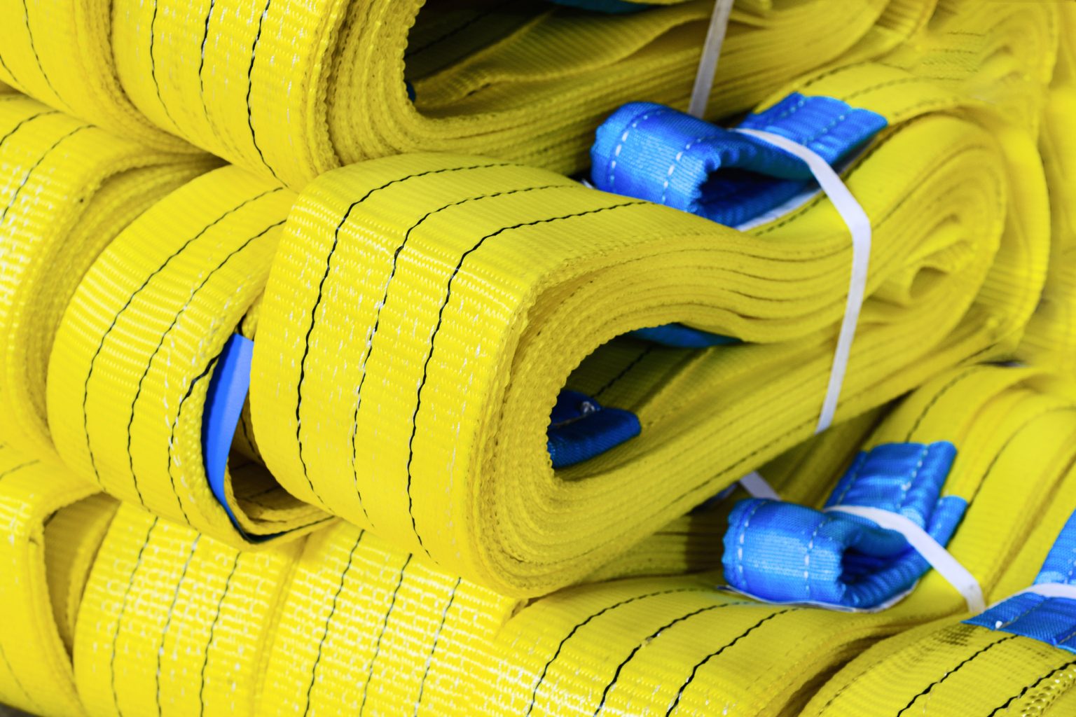 Élingue De Levage En Polyester 1 Tonne (3m) - Sangle Plate Large 30mm - Pour Chantier, Port, Manutention